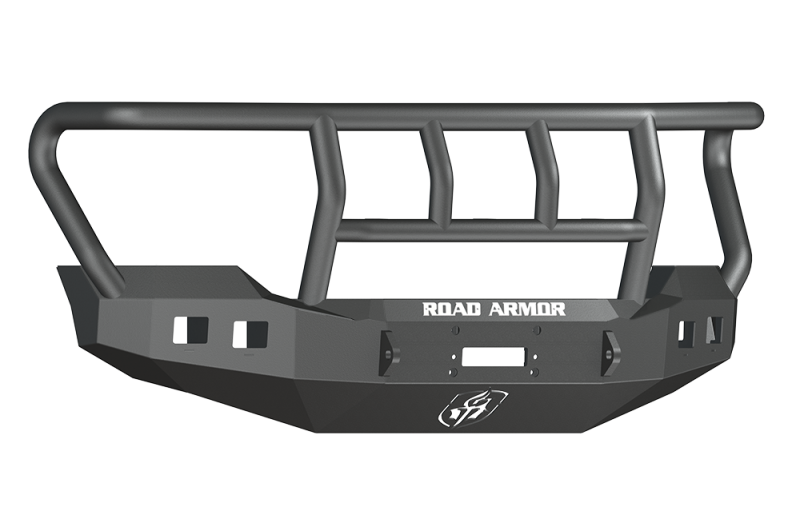 Ford F-250 Bumper - Front - Road Armor - Stealth Winch Bumper w/Titan II Standard Flare - Tex Blk - `11-`16